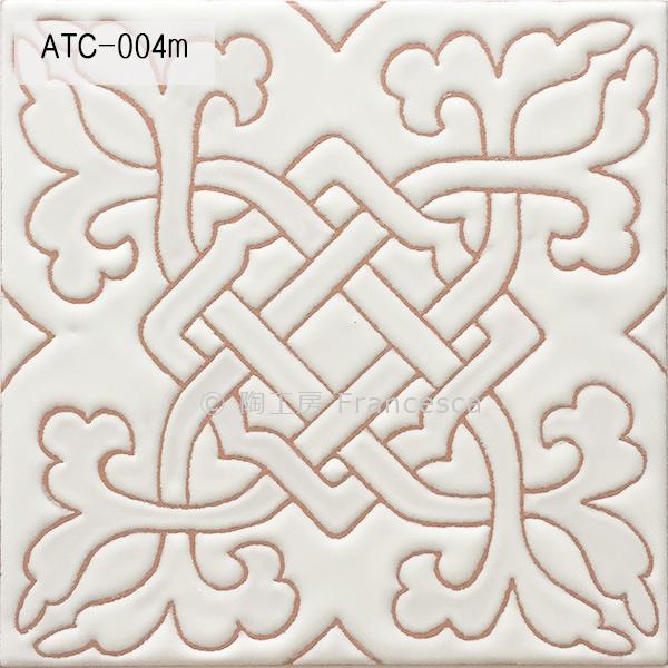 【受注制作】装飾タイル：クエルダ・セカタイルＭサイズ(15cm角）ATC-004ｍ1枚目の画像